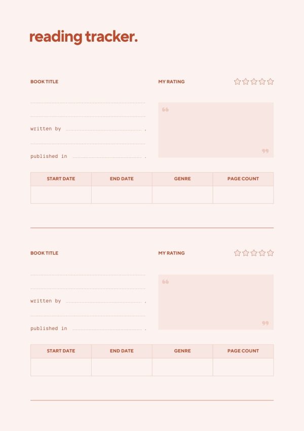 Reading Tracker
