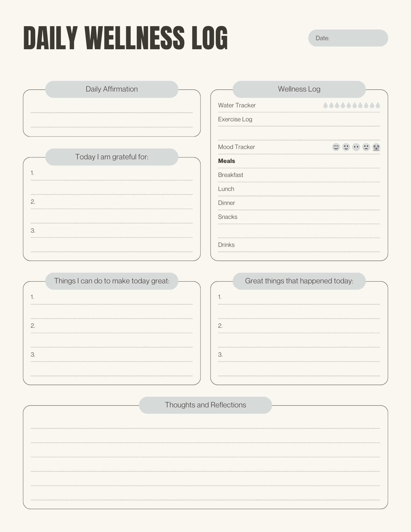 Daily Wellness Tracker