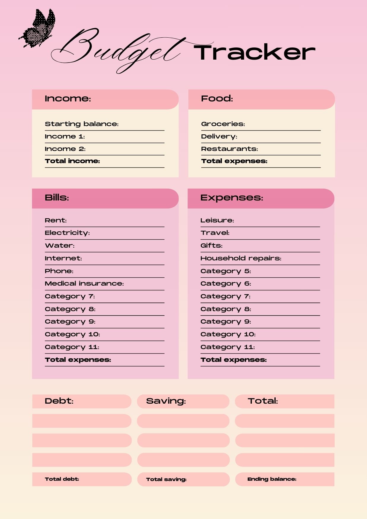 Daily Budget Tracker
