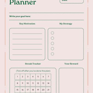 Monthly Goal Planner