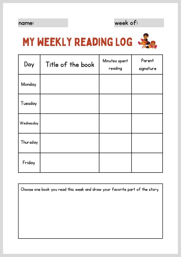 Reading Log/Book Planner