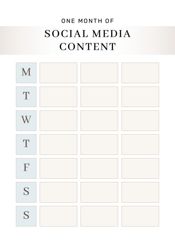 Social Media Content Planner