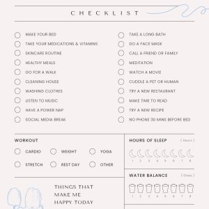 Gratitude & Self-Care Daily Planner
