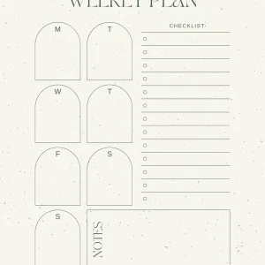 Weekly Overview Layout